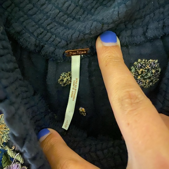 Free People Saachi Smoked off the shoulder top - Picture 5 of 6